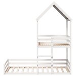 vidaXL Lit superposé sans matelas blanc 90x200 cm bois de pin massif