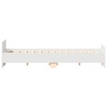 vidaXL Cadre de lit sans matelas blanc 150x200 cm