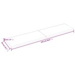 vidaXL Dessus de table marron foncé bois chêne massif traité