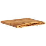 vidaXL Dessus de meuble-lavabo de salle de bain Acacia 58x52x3 8 cm
