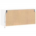 vidaXL Meuble TV mural avec lumières LED blanc 100x31x45 cm