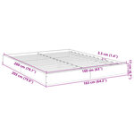 vidaXL Cadre de lit sans matelas chêne marron 160x200 cm