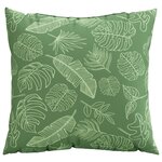vidaXL Coussins 4 Pièces Motif de feuilles 60x60 cm Tissu