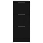 vidaXL Buffet noir 30x30x70 cm bois d'ingénierie