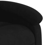 vidaXL Fauteuil de massage inclinable noir velours