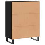 vidaXL Buffet noir 69 5x34x90 cm bois d'ingénierie