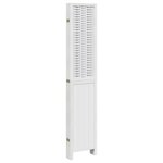 vidaXL Cloison de séparation 6 panneaux blanc bois de paulownia massif