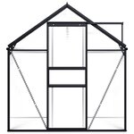 vidaXL Serre Anthracite Aluminium 3 61 m²
