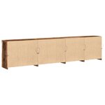 vidaXL Buffet avec Éclairages LED Bois Ancien 283x37x67 cm