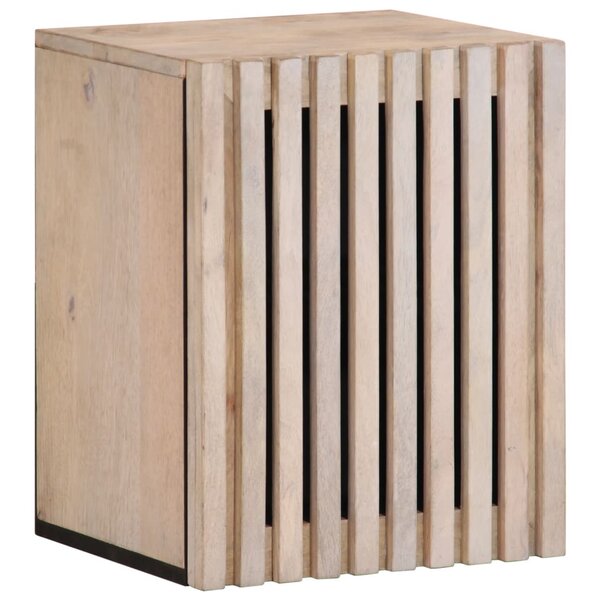 vidaXL Armoire murale de salle de bain 38x34x48cm bois massif manguier