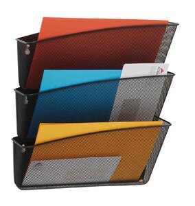 Trieur mural 'MESHFILE', A4, gris, 3 compartiments ALBA
