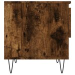 vidaXL Tables basses 2 Pièces chêne fumé 50x46x50 cm bois d'ingénierie