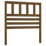 vidaXL Tête de lit Marron miel 81x4x100 cm Bois massif de pin