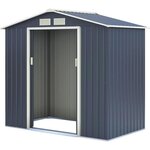 Abri de jardin acier 2,7 m2. avec kit d'ancrage inclus
