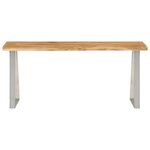 vidaXL Banc avec bord vivant 105 cm bois d'acacia massif