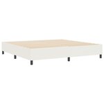 vidaXL Lit Box Spring Crème 200x200 cm en Tissu Côtelé