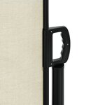 vidaXL Auvent latéral rétractable crème 160x600 cm