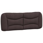 vidaXL Cadre de lit avec LED sans matelas marron foncé 120x200cm tissu