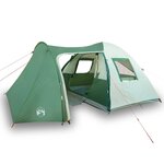 vidaXL Tente familiale à dôme 6 personnes vert imperméable