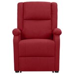 Vidaxl fauteuil releveur inclinable de massage bordeaux tissu