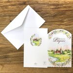 Carte Joyeuses Pâques Bonne Fête Chrétienne - Avec Enveloppe 12x19 5cm