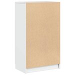 vidaXL Meuble chaussures Blanc brillant 59x35x100 cm Bois d'ingénierie