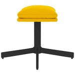 vidaXL Repose-pied Jaune moutarde 60x60x36 cm Velours