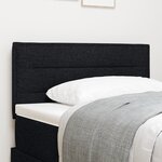 vidaXL Tête de lit Design Lignes Noire 90 cm Tissu