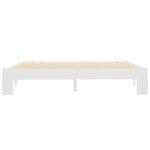 vidaXL Cadre de lit sans matelas marron 160x200 cm bois pin massif
