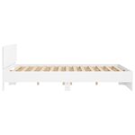 vidaXL Cadre de lit sans matelas blanc 180x200 cm