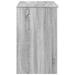 vidaXL Coiffeuse avec miroir sonoma gris 73x46 5x120 cm