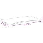 vidaXL Dessus de bureau 100x60x2 5 cm bambou