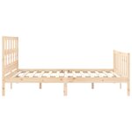 vidaXL Cadre de lit sans matelas 160x200 cm bois massif de pin