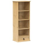 vidaXL Armoire à CD Corona 40x30x110 cm bois de pin massif