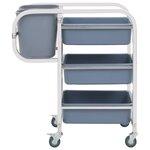 vidaXL Chariot de cuisine avec récipients en plastique 82x43 5x93 cm