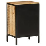 vidaXL Armoire de salle de bain 40x30x60cm bois massif manguier et fer