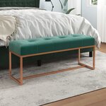 vidaXL Banc Vert foncé 110x36x45 cm Velours