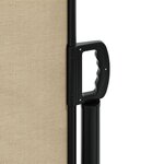vidaXL Auvent latéral rétractable beige 200x500 cm