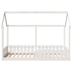 vidaXL Cadre de lit d'enfants forme de maison 90x190cm bois massif pin