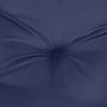 vidaXL Coussin de palette bleu marine 120x80x12 cm tissu