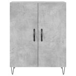 vidaXL Buffet haut Gris béton 69 5x34x180 cm Bois d'ingénierie