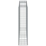 vidaXL Paniers à gabions arqués 8 Pièces 300x50x200/220 cm Fer galvanisé