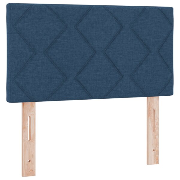 Tête de Lit LED vidaXL Design Blocs en Diamant Bleu 80 cm Tissu