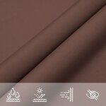 vidaXL Voile de parasol tissu oxford rectangulaire 2x5 m marron