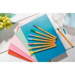 set de 15 stylos-feutres pointe fine point 88 coloris pastel x 10 STABILO