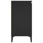 vidaXL Buffet noir 104x35x70 cm bois d’ingénierie