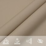 vidaXL Voile de parasol tissu oxford rectangulaire 2 5x4 m taupe