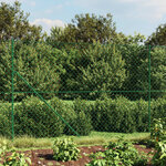 vidaXL Clôture à mailles losangées avec bride vert 2 2x10 m