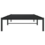 vidaXL Cadre de lit métal noir 100x190 cm