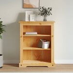 vidaXL Bibliothèque 3 niveaux Gamme Corona Pin mexicain 80x29x100 cm